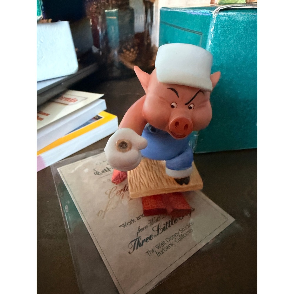 WDCC Three‎ Little Pigs Practical Fifer Fiddler Disney Set COA Lot of 2 READ - Picture 7 of 16
